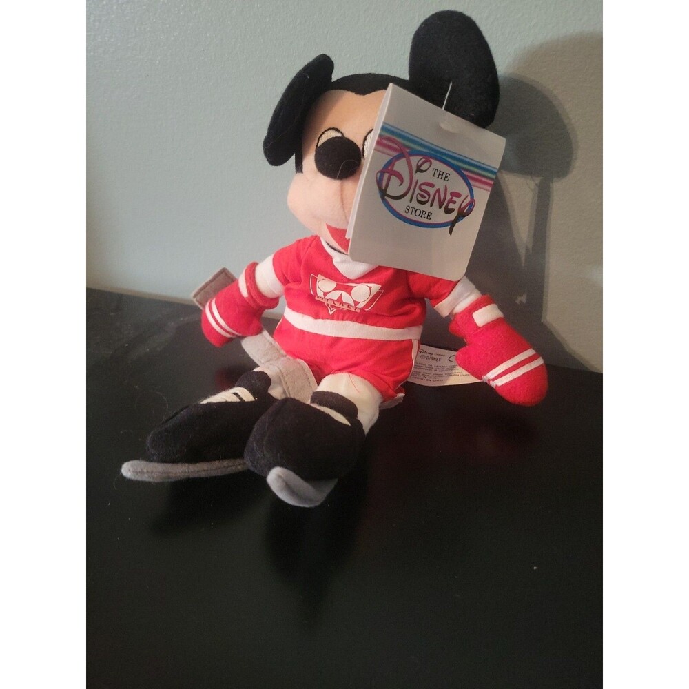 Hockey Mickey Mouse Bean Bag Plush Small - 8'' Disney with tag - Picture 2 of 3